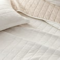 thumbnail image 2 of Great Bay Home Two-Tone Reversible Reversible Quilt Set With Shams  (Twin, Cream / Sand), 2 of 4