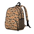 thumbnail image 2 of Retro Style Dachshunds Backpack Backpack for School,Cute School Bag,Schoolbag with Adjustable Shoulder Straps & Padded Back,13.8"x11.4"x6", 2 of 6