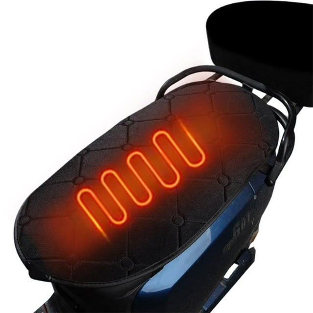 Universal Heated Motorcycle Seat Cushion Winter Warmer Pad HO T