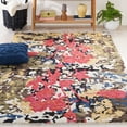 thumbnail image 6 of SAFAVIEH Blossom Lennon Floral Wool Area Rug, Charcoal/Multi, 8' x 8' Square, 6 of 7