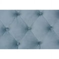 thumbnail image 7 of Baxton Studio Benjamin Modern and Contemporary Light Blue Velvet Fabric Upholstered and Dark Brown Finished Wood Full, 7 of 7