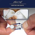 thumbnail image 3 of 10pcs White Metal Collar Extenders, Stretch Neck Extender For Expansion Of Men Dress Shirts, 3 of 4