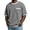 Gray, variant on YLSDY Men's Solid Waffle Knit Crew Neck Short Sleeve Tee Casual Fashion Fake Two Piece Top Army Green L