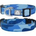 thumbnail image 1 of wonima02 Soft Padded Dog Collar, Neck 12’’-20’’, Adjustable Heavy Duty Collar with 3M Reflective Logo for Medium, Large Dogs, Camo Blue, Medium, 1 of 1