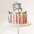 thumbnail image 3 of Set de 11 piezas de decoración para pastel Happy Birthday en negro Ouligay, 3 of 7