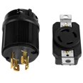 thumbnail image 4 of Garosa 4 Pin NEMA L14-30 Generator RV AC 125V-250V 30A Plug & Socket Male & Female Receptacle Set, L14-30P Plug, Generator Plug, 4 of 8