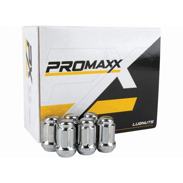 LUGNUT Embout Fermé Cannelure Chromée 12 X 1,25 1,38 Po 6 LUG (24 Pcs) (Inclut Ke
