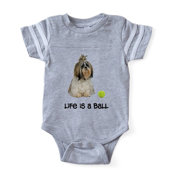 CafePress - Shih Tzu Life - Cute Infant Baby Football Bodysuit