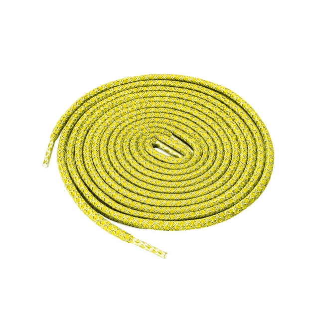 INSPIRE CHIC 2 Paires Lacets Ronds Élastiques Réfléchissants Unisexes pour Espadrilles Jaunes 120 cm/47.2 Pouces