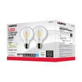 thumbnail image 4 of Satco 4.5 Watt G25 LED - Clear - Medium base - 90 CRI - 3000K - 120 Volt - 2 Pack, 4 of 12