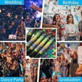thumbnail image 6 of 12 Inch Confetti Cannon Multicolor Confetti Popper Party Shooter for Wedding Birthday Graduation Celebration, 5 Pack Biodegradable Confetti Shooter Launches 20-26 ft, 6 of 6