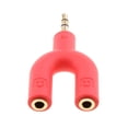 thumbnail image 4 of Conector Divisor De Auriculares Para Auriculares De 3,5 Mm, Adaptador De Conector Auxiliar en apariencia De U, 2 Paquetes, 4 of 8