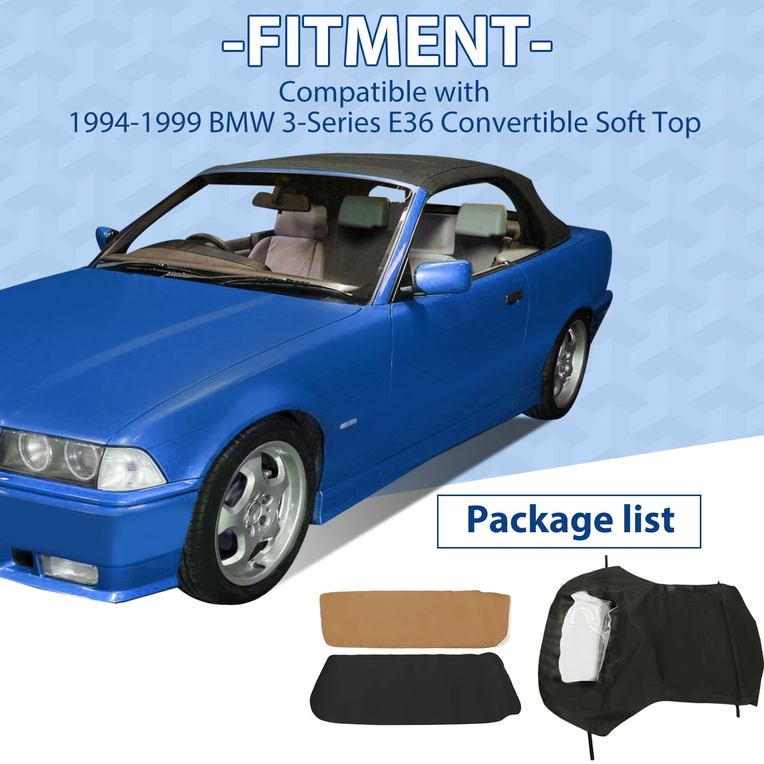 Kojem Convertible Soft Top for 1994 95 96 97 98 1999 BMW 3