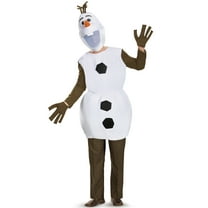 Disguise Frozen Olaf Deluxe Men's Halloween Fancy-Dress Costume for Adult, XXL