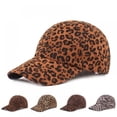 thumbnail image 1 of Casquette de Baseball en Coton Bio Imprimé Léopard Guépard Réglable pour Femme, 1 of 2