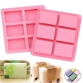 thumbnail image 1 of 6 Cavity Silicone Non-stick Cake Mold Chocolate Dessert Bakeware Diy Baking Tool, 1 of 5