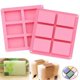 thumbnail image 1 of 6 Cavity Silicone Non-stick Cake Mold Chocolate Dessert Bakeware Diy Baking Tool, 1 of 5