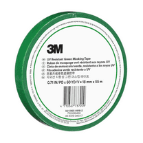 3m Masking Tape,Green,18mm Tape Width UVG