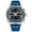 blue rose gold, variant on 2025 New Men's Curved Barrel Digital Watch - Waterproof Sports Chronograph with Alarm, Stopwatch, Retro Style
