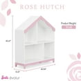 thumbnail image 3 of Barbie by Evolur Rose Hutch in White and Pink, 3 of 10
