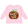 thumbnail image 3 of Inktastic Happy Fall Plaid Pumpkin Boys or Girls Long Sleeve Toddler T-Shirt, 3 of 5