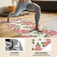 thumbnail image 4 of Pioneer Flower Floral Print Pattern Hot Yoga Mat Towel Non Slip for Hot Yoga - Quick-Drying Yoga Mat Cover with 4 Corner Pockets with Travel Bag - Hot Yoga Towel Non Slip 70"x26", 4 of 6