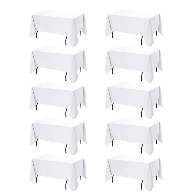 Mantel Dailyset de 10 unidades, poliéster blanco, 152 x 305 cm