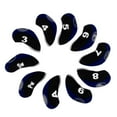 thumbnail image 2 of 10pcs/pack Golf Club head Wedge Iron Cover Golf Protective Set and Navy Blue, 2 of 9