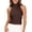 C142/Brown, variant on XIYON Womens Summer Tops Fashion Satin Backless Sleeveless Tank Top For Streetwear Versatile Camisole Casual Wear 2026 Summer Clothes Classic