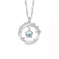 thumbnail image 2 of Valentine Jewelry Fashion Women Rose Gold Opal Butterfly Charm Pendant Long Chain Necklace Jewelry Necklace for Men Cool Personalized Ideas Graduation Birthday Gifts for 6 7 8 9 10 11 12 13 14 15 16, 2 of 5