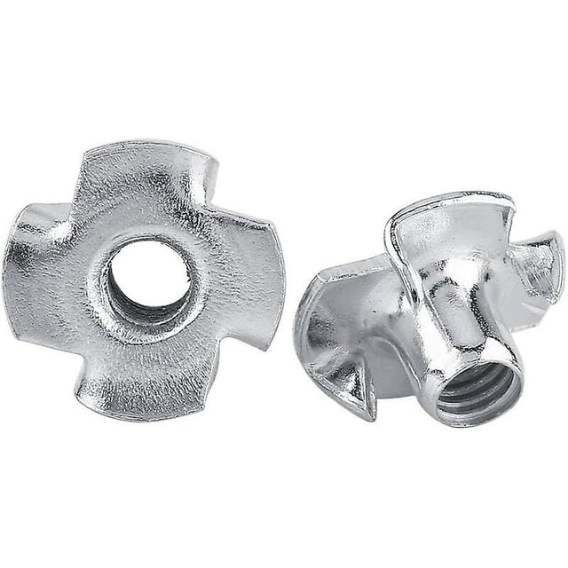 Tuercas en T, acero galvanizado para muebles de carpintería (M5 x 50 piezas)
