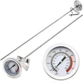 thumbnail image 1 of JUNWELL Casewin Cooking Thermometer for Deep Fry with 15‘‘ Stainless Steel Food Grade Probe and Clip  Fast Instant Read 2” Dial  Optimum Temperature Zones - for Turkey Beef Lamb  Seafood, 1 of 8