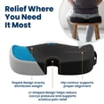 thumbnail image 6 of Everlasting Comfort Gel-Top Memory Foam Seat Cushion for Office Chairs and Car, 6 of 10