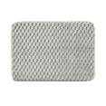 thumbnail image 4 of (3 pack) Mainstays Soft Silver Plush Tile Bubble Bath Rug Set, 2-Piece, 4 of 5