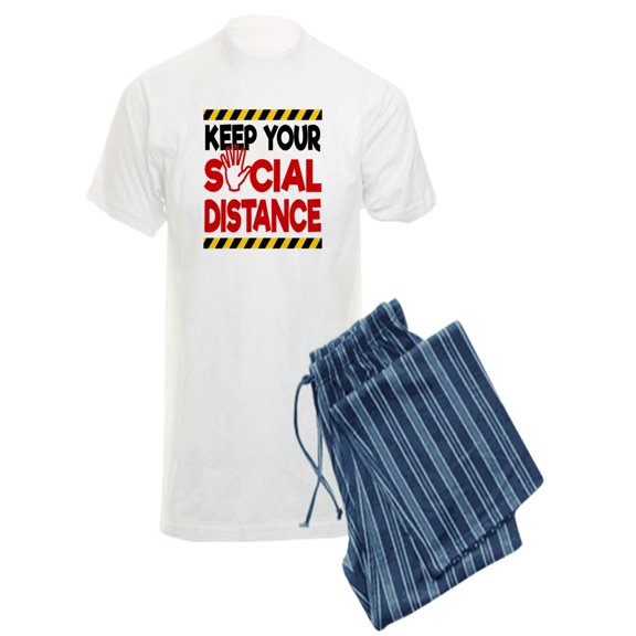 CafePress - Coronavirus Keep Your Socia - Men's Light Pajamas