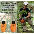 thumbnail image 4 of Blaze Line Arborist Throw Line Weight Ball Pouch Bag for Tree Rope Climbing 2-Pack 8 and 12 oz- Bright Orange, 4 of 10