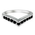 thumbnail image 2 of Aonejewelry 0.35 Ctw. Black Diamond Fashion Faithful Wedding Band In 10K White Gold, 2 of 4
