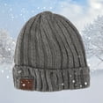 thumbnail image 5 of M216-06 Wireless Bluetooth Knitting Hat Music with Stereo Headphone Heads(Gray), 5 of 8