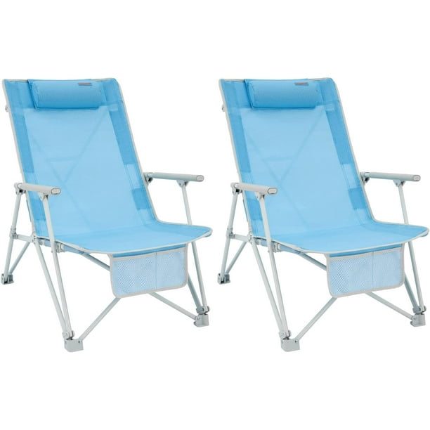 WEJOY High Back Beach Chairs,Portable Foldable Beach Chair for Adults