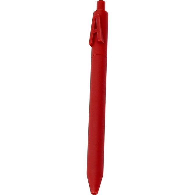 A Alphabet Pen With 0.5Mm Black Ink Core Large Capacity Brush Pen Smooth Writing Plastic Pen For Learning Activities And Note Taking Durable Student Pen For Homework And Projects 5.6In 0.0