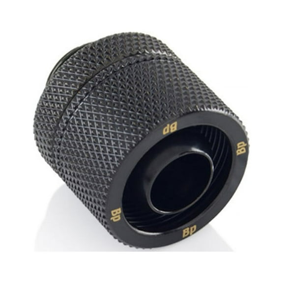 Bitspower G1/4" to 3/8" ID, OD 5/8" OD Compression Fitting for Soft Tubing, CC3 Ultimate, Matte Black