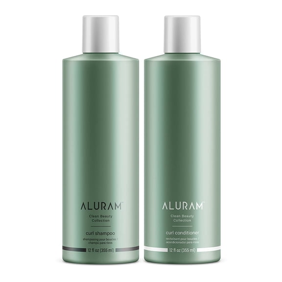 Aluram Clean Beauty Collection Curl Shampoo and Conditioner 12 Oz