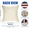 thumbnail image 2 of 4th of July Patriotic Decorative Throw Pillow Covers 18x18 Set of 4, America USA Rustic Red White Blue Stripes Stars Outdoor Pillowcase, American Independence Day Cushion Case Home Decor, 2 of 6