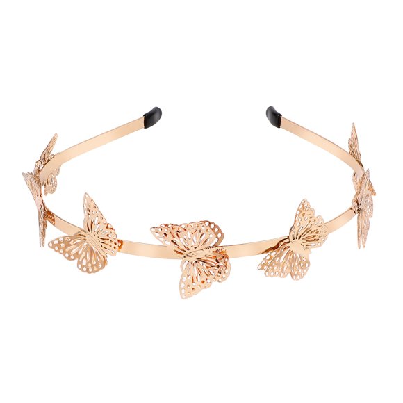 ColoMX Diadema decorativa para el pelo para mujer y niña, con diseño de mariposas, para fiesta, de aleación