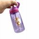 thumbnail image 5 of Marca de moda, taza con pajita para niños, botellas de agua de plástico, tetera creativa para estudiantes de dibujos animados para bebés (verde), 5 of 5