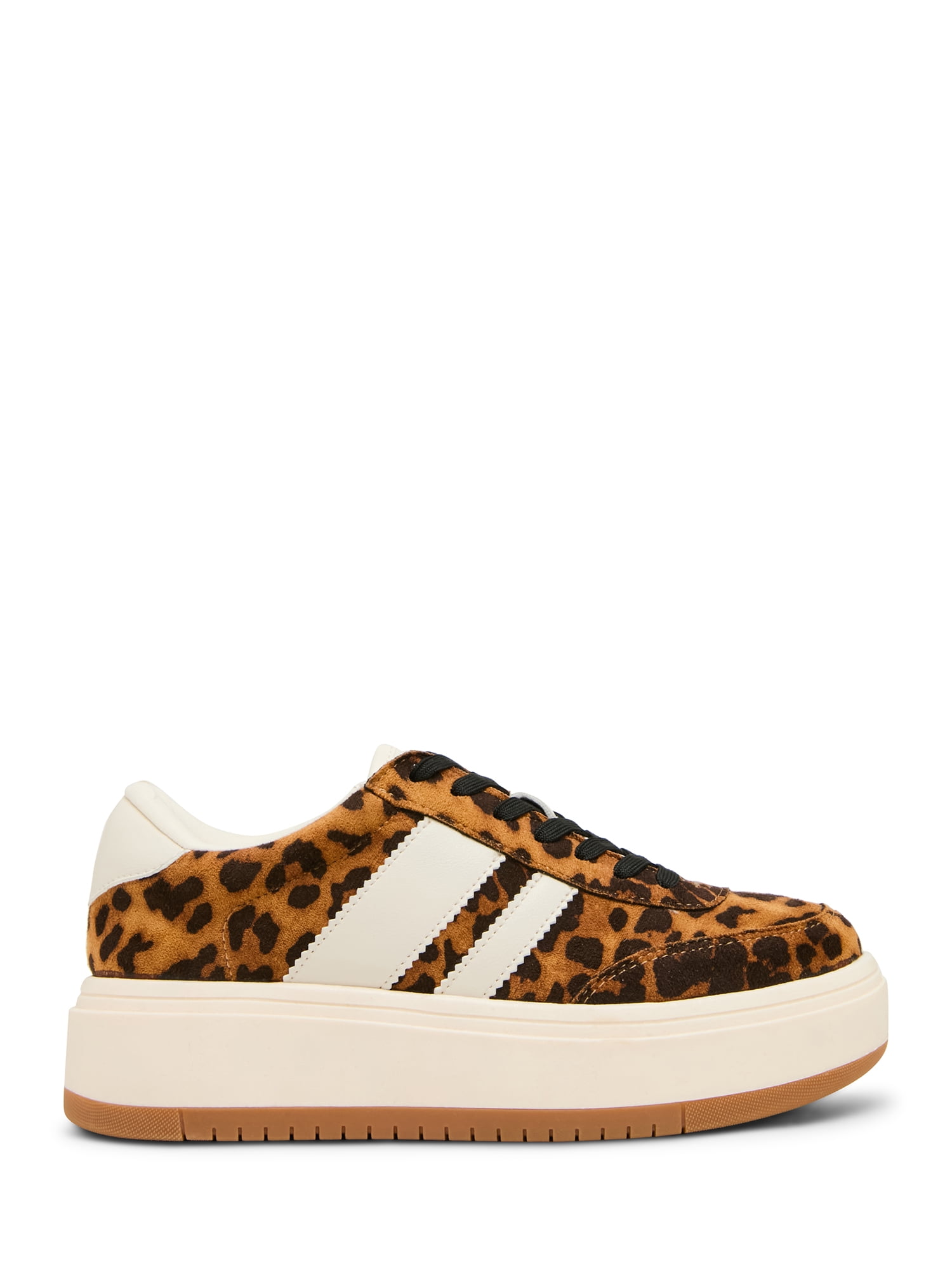 Madden Girl Women's Navida Lace-up Platform Sneaker with Stripes