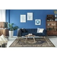 thumbnail image 2 of 3' x 5' Navy Traditional Bordered Area Rug, 2 of 5