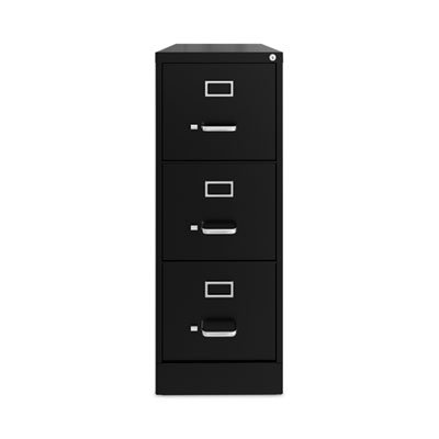 Alera ALEHVF1541BL 3 Drawer Economy Vertical File - Letter-Size File Drawers - Black
