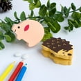 thumbnail image 1 of [Pig & Hedgehog] - Card Holder / Wooden Clips / Wooden Clamps / Animal Clips, 1 of 3