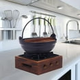 thumbnail image 2 of jifeng Cast Iron Japanese Sukiyaki Stew Pot Cookware Stockpot 2.1L-4L Healthy Cookware Pot 18cm Base 16x6cm, 2 of 9
